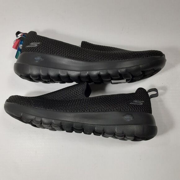 Skechers Goga Max Slip On Women's Size 7.5 Shoes Black SN 15600 Loafers Sneakers - Picture 6 of 11